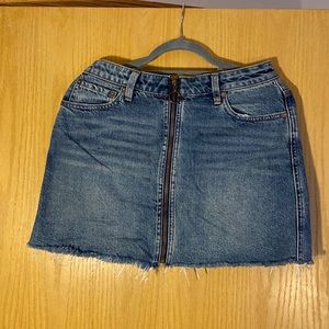 Free People denim skirt